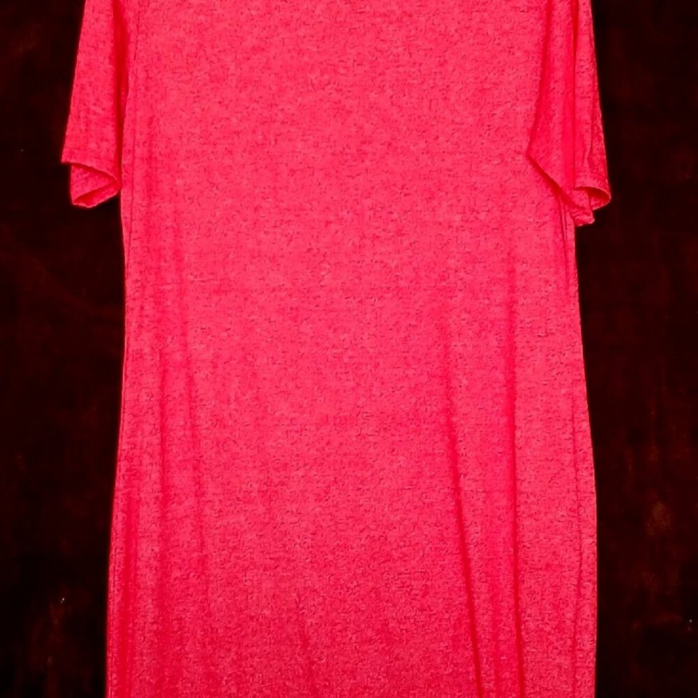 LuLaRoe T-shirt dress with gray trim size (XL) but fits more like a M/L